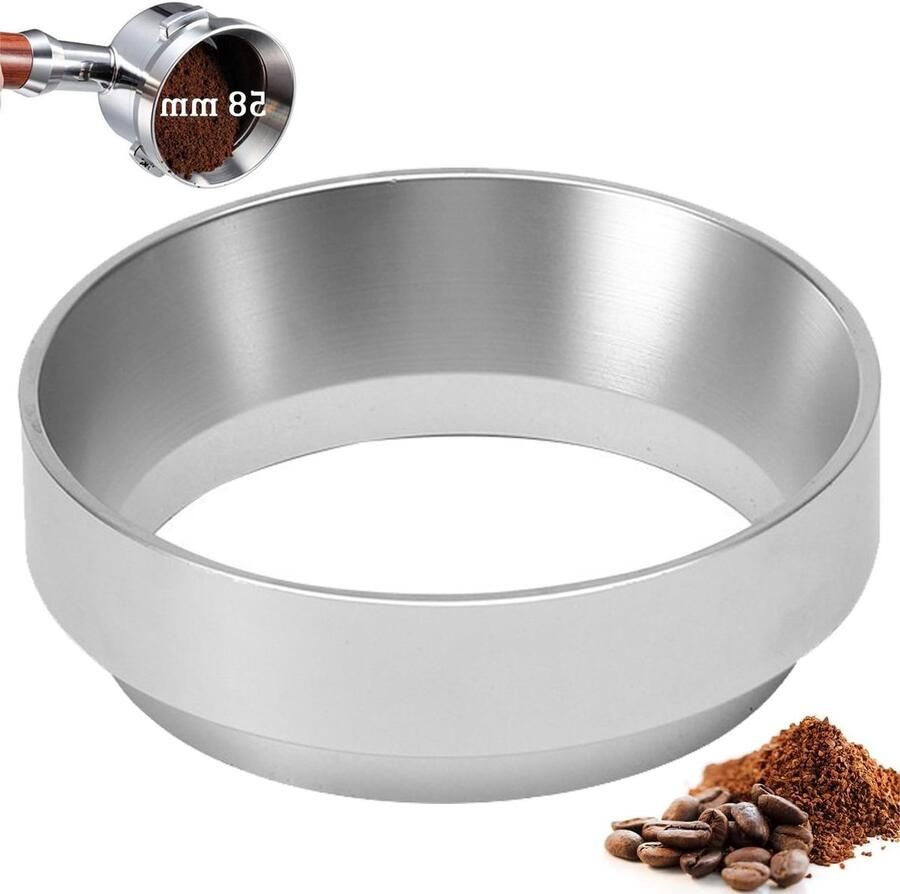 Espresso Strainer Carrier 58mm Vervangende Koffiefunnel en Accessoires voor Koffiebereiding Perfect voor Barista's en Thuisgebruik