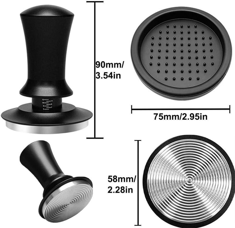 Espresso Tamper 58 mm met constante druk Barista Accessoires voor Koffieliefhebbers
