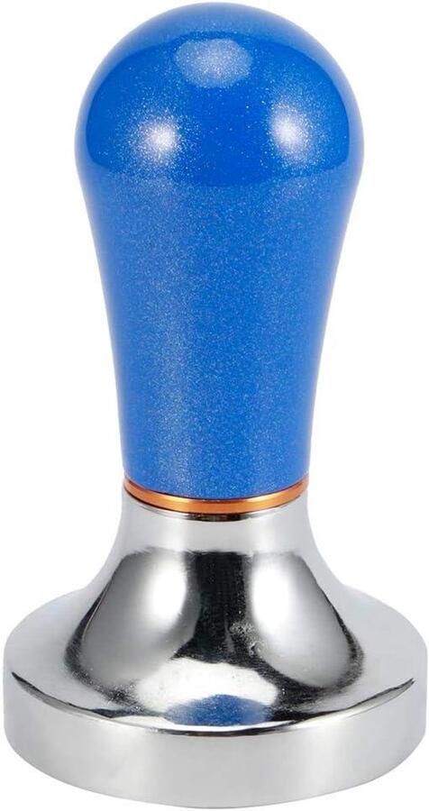 Espresso Tamper Koffie Aanstamper Koffie Bereiden Gelijkmatige Druk 57 mm Donkerblauw