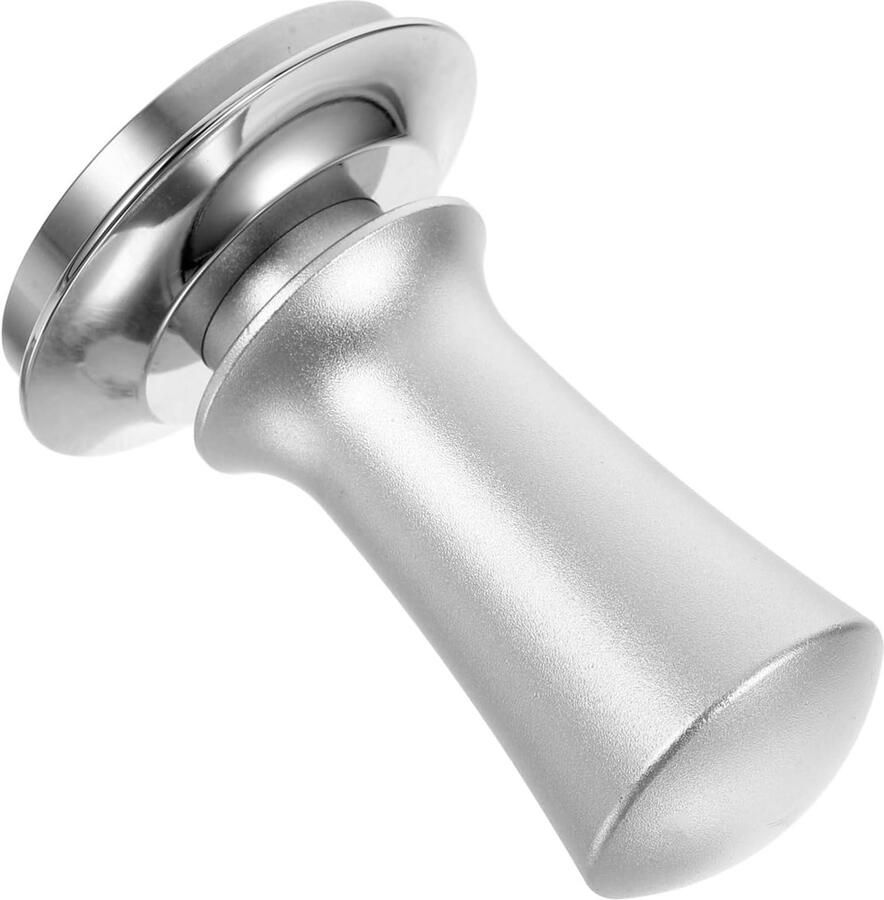 Espresso Tamper Koffie Drukker Espresso Maken Verstelbare Druk 9.5 x 6 cm Zilver