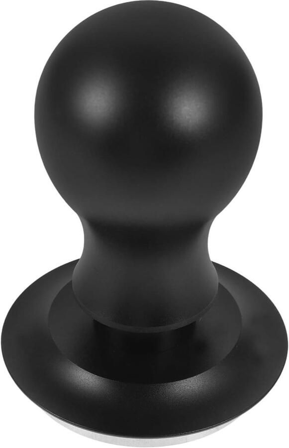 Espresso Tamper Koffie Pers Espresso Bereiden Verstelbare Diepte 51mm Diameter Zwart