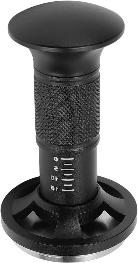 Espresso Tamper Koffie Stamper Consistent Koffie Zetten Veerbelast Mechanisme 51 mm Zilver