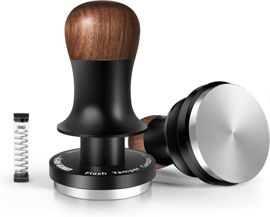 Espresso Tamper Koffie Stamper Perfect Espresso Constante Druk 497 mm Zwart