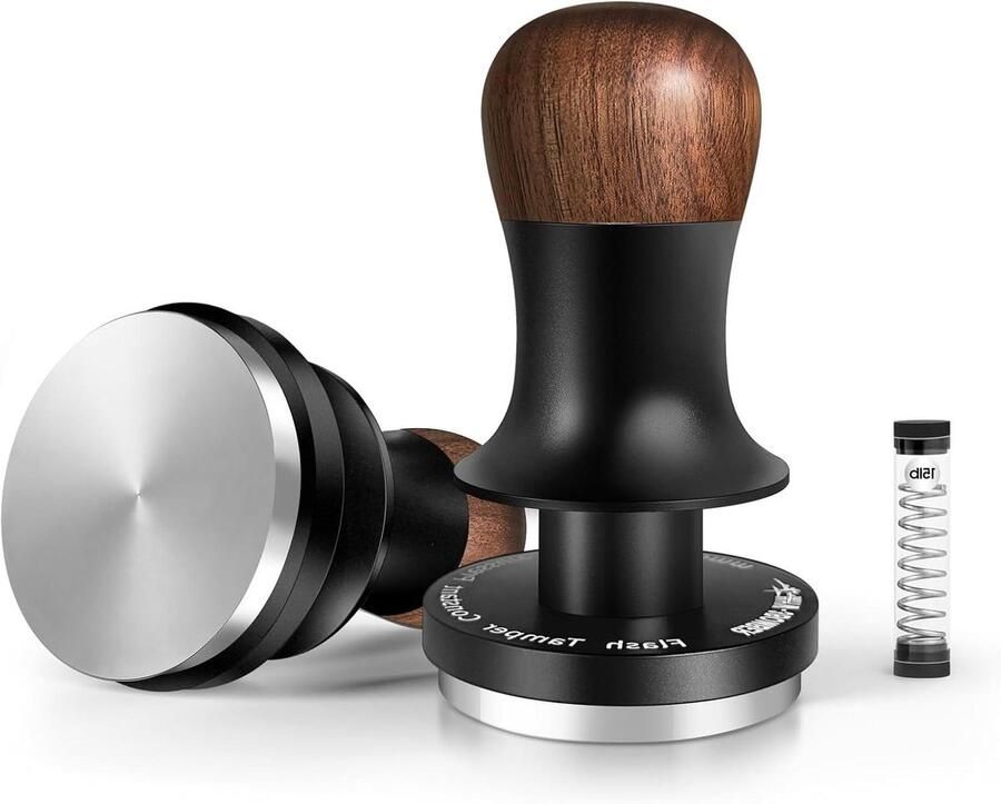 Espresso Tamper Koffie Stamper Perfect Espresso Constante Druk Feedback 497 mm Zwart