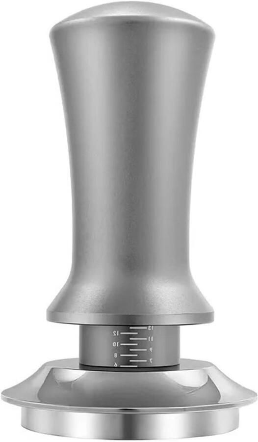 Espresso Tamper Koffie Stamper Perfecte Espresso Gelijkmatige Compressie 58 mm Zilver Plat