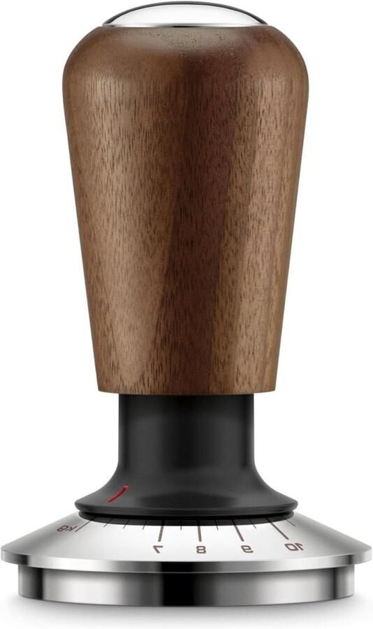 Espresso Tamper Koffie Tamper Druk Tamper Espresso Zetten Zelfnivellerend 58mm Bruin
