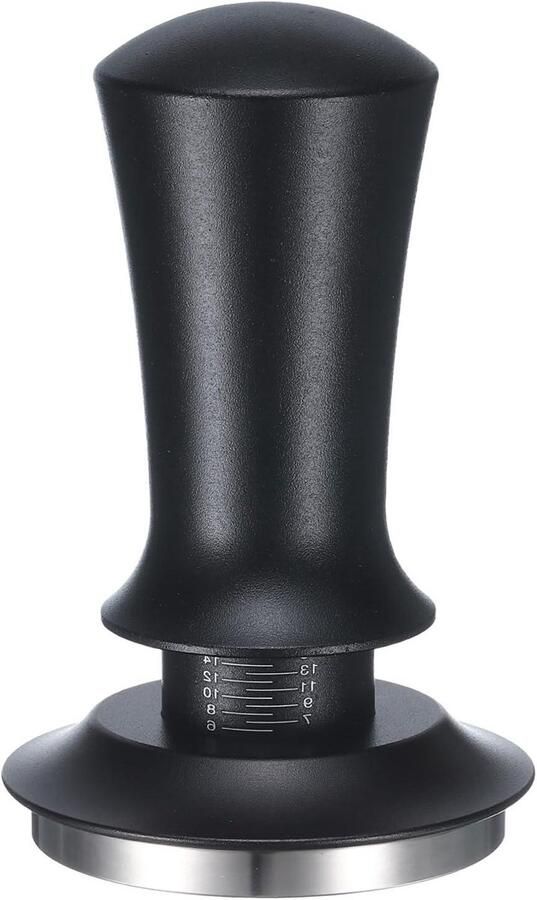 Espresso Tamper Koffie Tamper Espresso Bereiden Veerbelast Design 51 mm Zwart