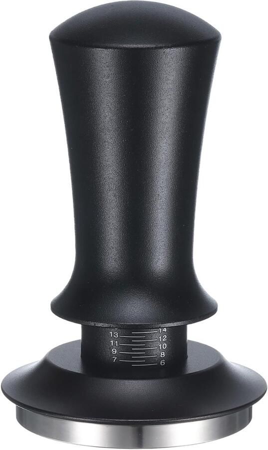 Espresso Tamper Koffie Tamper Perfect Koffie Bed Veerbelast Design 51 mm Zwart