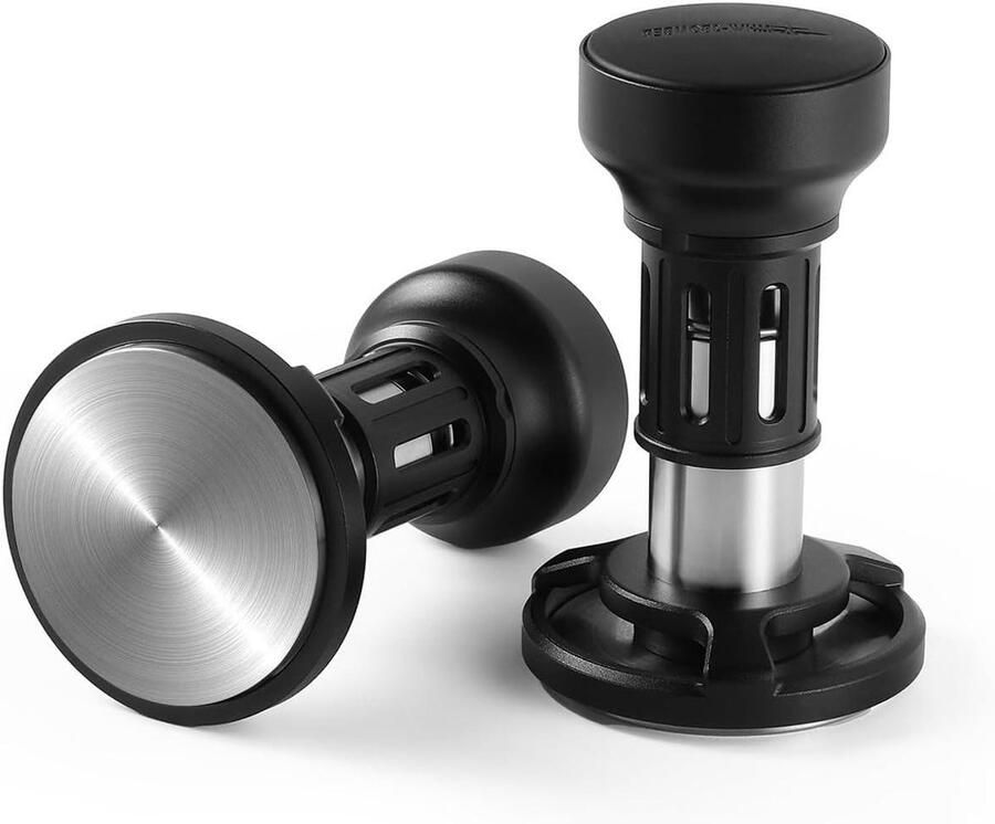 Espresso Tamper Koffiestamper Barista Espresso Maken Geluidsfeedback Druk 58 mm Zilver