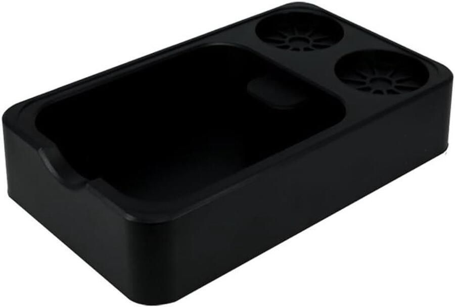 Espresso Tamper Station Koffie Accessoire Houder Koffie Bereiding 4-in-1 Opbergbox 25 cm Zwart