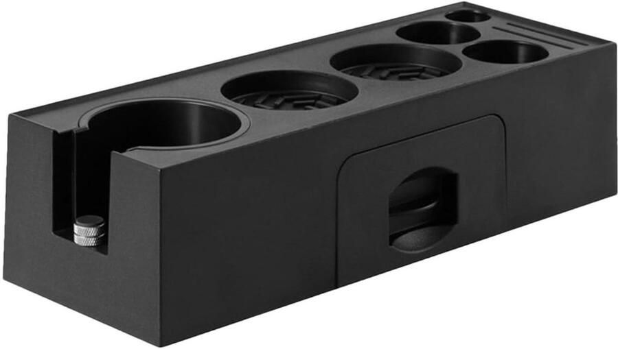 Espresso Tamping Station Koffie Organizer Box Koffie Bereiden Multifunctioneel Ontwerp 51-58mm Zwart