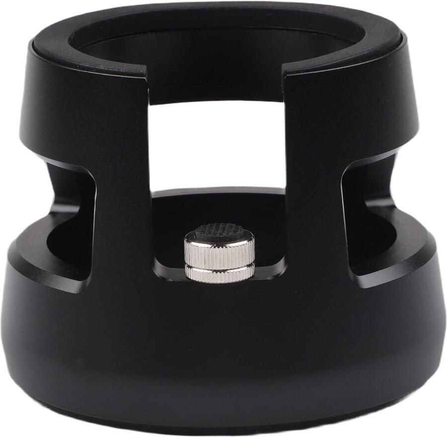 Espresso Tamping Station Portafilter Houder Espresso Bereiden Verstelbare Hoogte 58mm Zwart