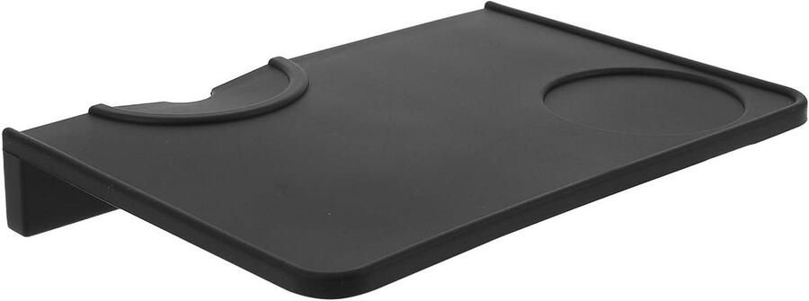 Espresso Tampmat Koffie Tamper Station Espresso Bereiden Antislip Onderkant 21.4 x 15.5 cm Zwart