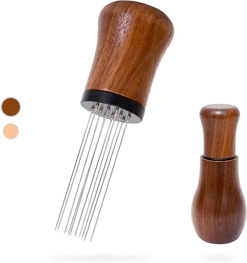 Espresso Verdeel Tool Koffie Roerder Gelijkmatige Extractie 10 Naalden 0.35mm 13.31 x 6.5 x 6.4 cm
