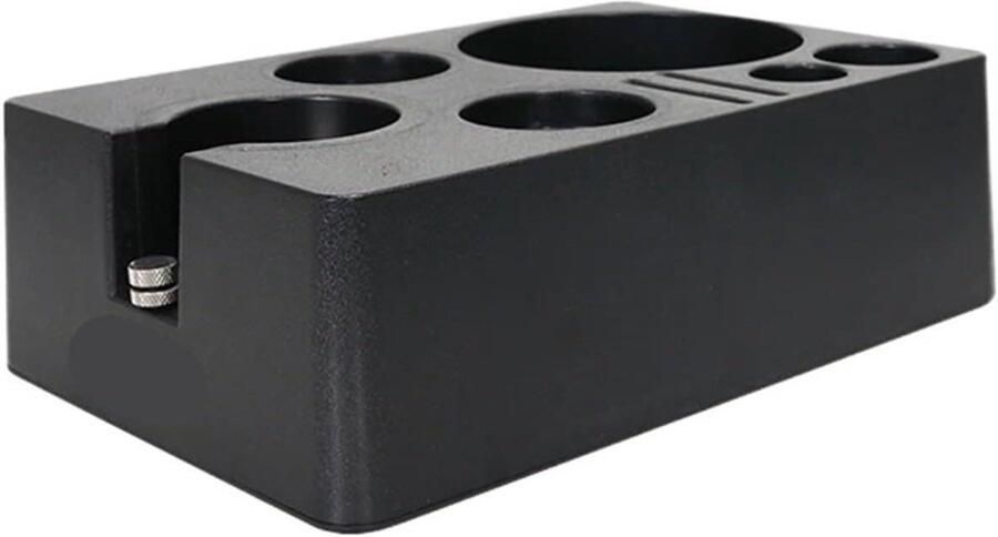 Espresso Verdichtingsstation Koffie Tamper Station Koffie Bereiden Geïntegreerde Koffiedikbak 51-58 mm Zwart