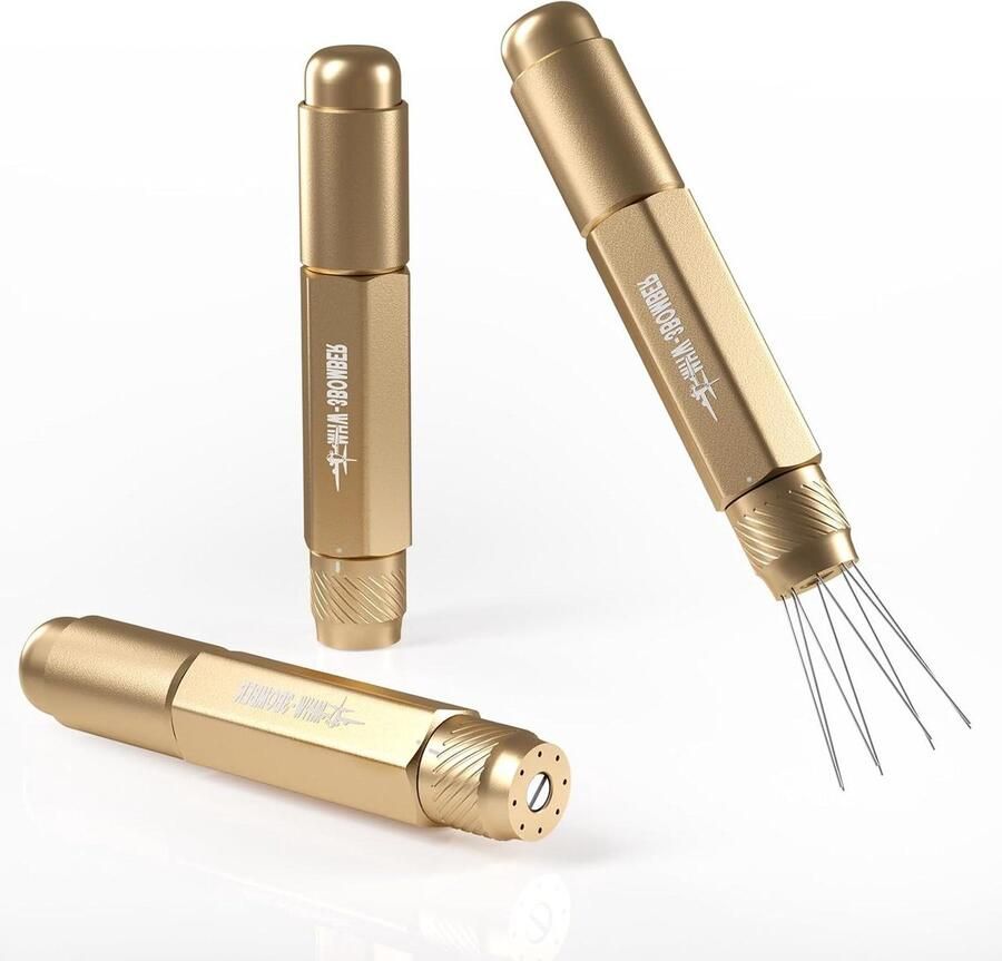 Espresso WDT Gereedschap Koffie Roer Tool Verbeterde Extractie Uitschuifbaar Ontwerp 0.4mm 8 Naalden Goud