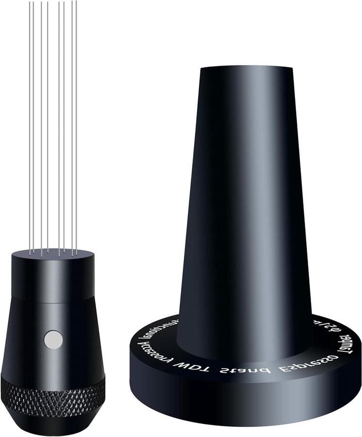 Espresso WDT Tool Koffie Accessoire Betere Espresso Ingebouwde Magnetische Houder 51mm Zwart