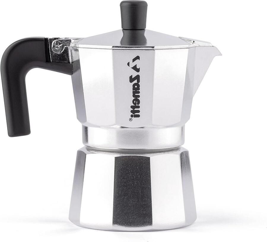 Espressoapparaat Aluminium Moka Pot Koffiezetter Italiaanse Koffie Maken Anti-druppelsysteem 6 Koppen Zwart