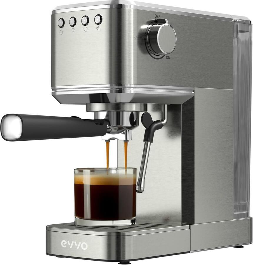 Espressoapparaat Koffiemachine Thuis Barista 20 Bar Druk 1.2L Tank Staal