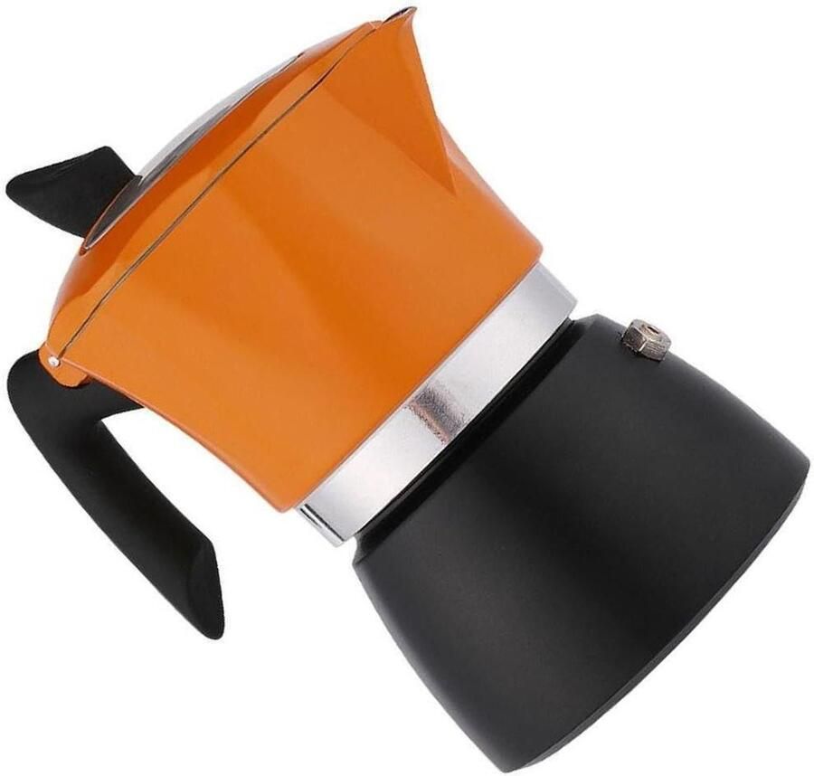 Espressoapparaat voor op het fornuis gemaakt van materialen die gemakkelijk te monteren zijn. Keuken-espressoapparaten voor op het fornuis ademende glazen percolator koffiepot Italiaanse
