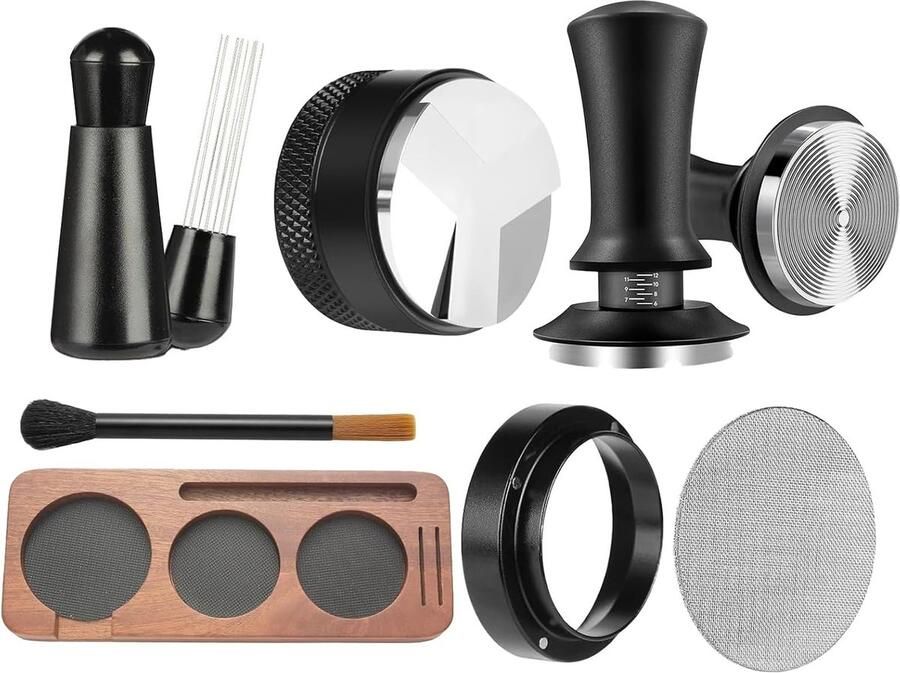 Espressobekerset Koffiepers accessoires Espresso bereiden Complete set 51 mm Niet gespecificeerd