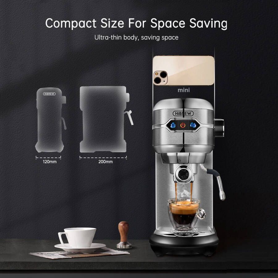 Espressokoffiezetapparaat Koffiezetapparaat Koffiebonen Koffiemachine met bonen Koffiemachines Barista thuis Halfautomatische Super Slim Ese Pod Espresso machine Espressomachine Espressomachines