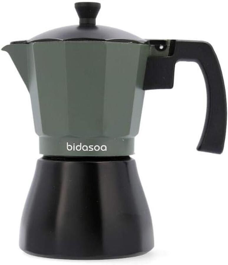 Espressokoker Aluminium Groen voor 6 Kopjes Traditioneel Koffiezetapparaat
