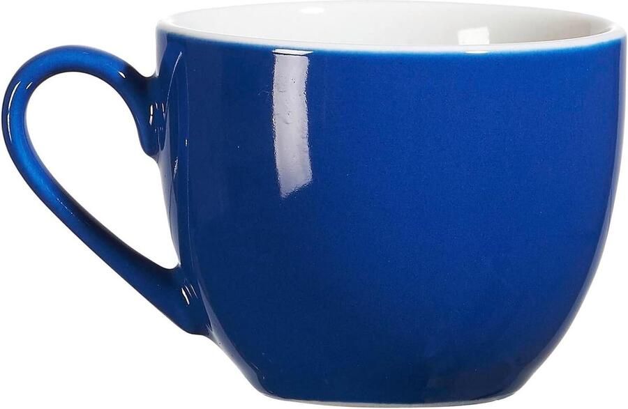 Espressokopje Koffiekopje Geniet van Espresso Hoogwaardig Porselein 80 ml Indigoblauw
