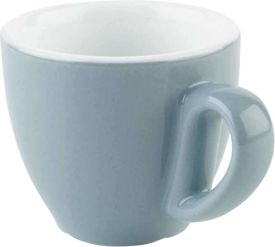 Espressokopje Koffiekopje Genieten van koffie Stapelbaar design 80 ml Blauw