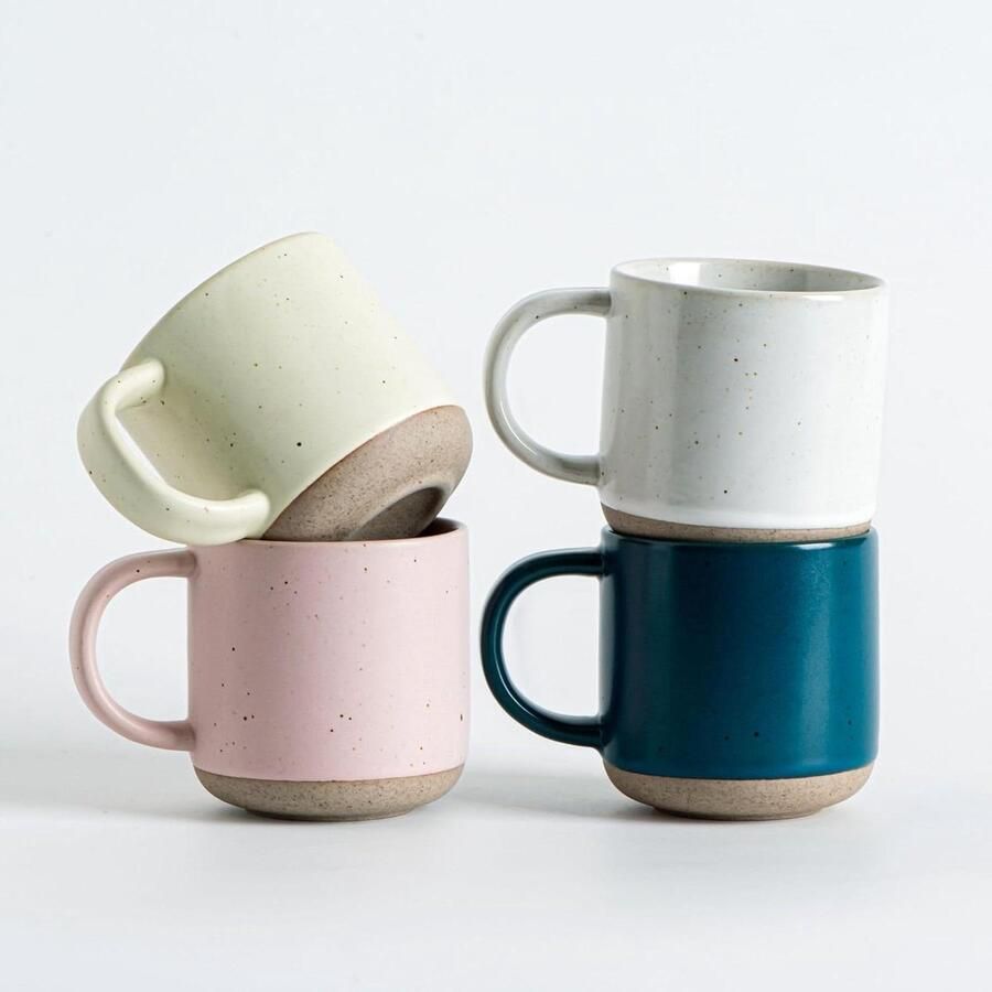 Espressokopjes Set Koffiekopjes Mini Espresso Drinken Dik Porselein 158 ml Multicolor