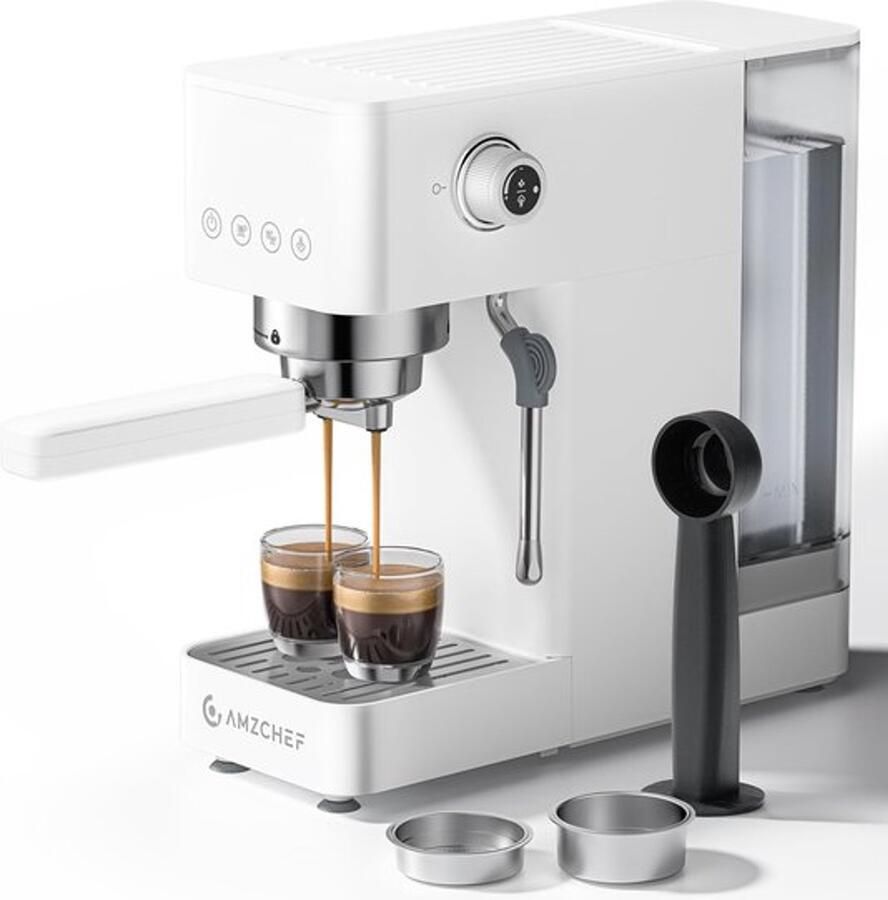 Espressomachine 20 Bar 1 5 Liter Watertank 1350 Watt Vermogen Kunststof Voor Cappuccino En Latte Macchiato