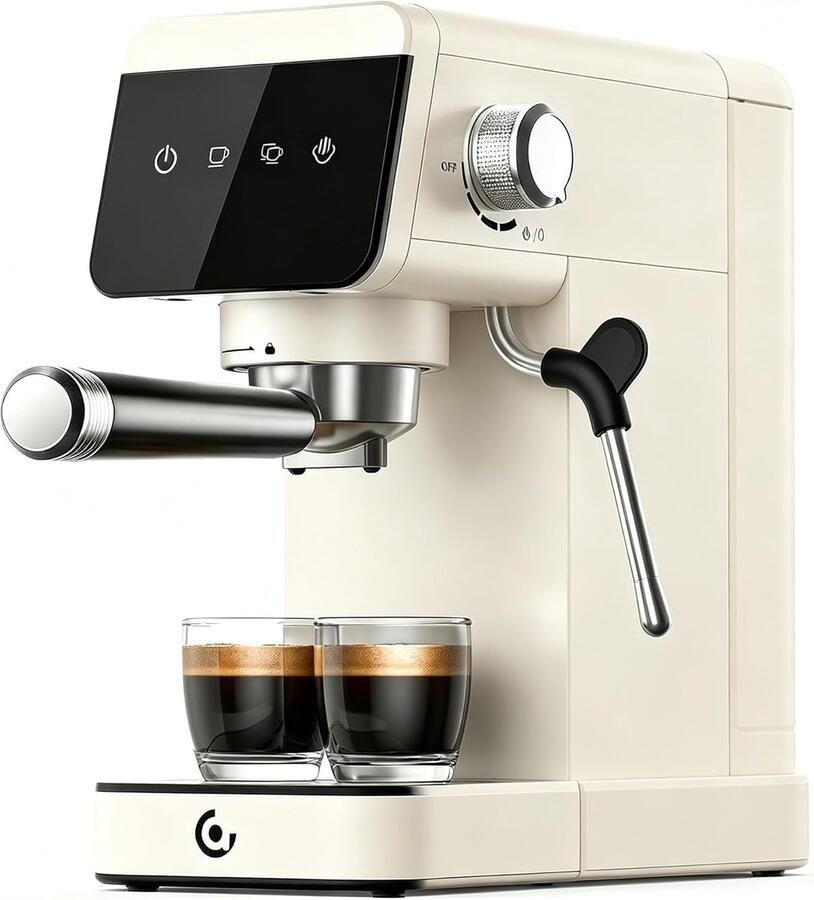 Espressomachine Koffiezetapparaat Thuis barista 20 bar druksysteem 12L tank Zilver