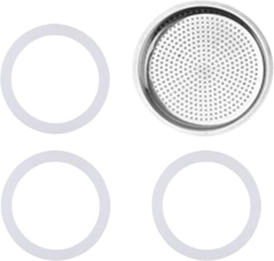 Espressomachine-afdichtingen roestvrij staal espressomachine reservekit bevat 3 afdichtringen 1 reservefilter