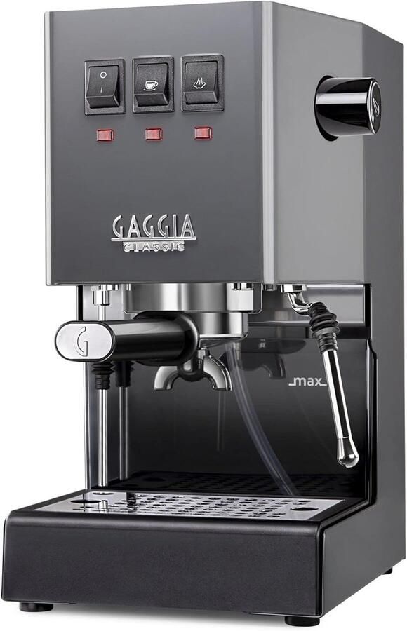 Espressomachine Gaggia Classic Evo grey compacte vormgeving keypad bediening heerlijke espresso SnelShoppen