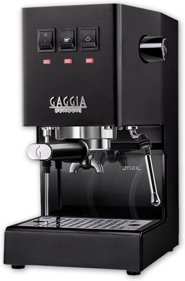 Espressomachine Gaggia Classic Evo Pro zwart tijdloos design geniet van authentieke Italiaanse espresso SnelShoppen