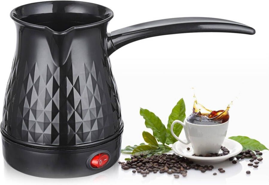 Espressomachine inductie Turkse koffiekan 500 ml voor camping mokkakan Turks koffiezetapparaat stijlvol zwart
