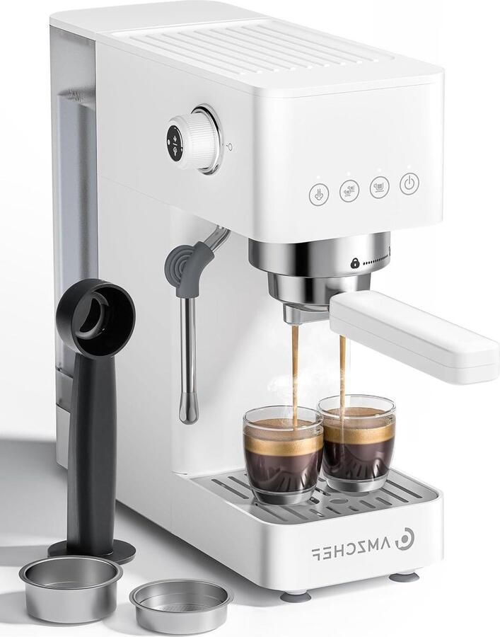 Espressomachine Koffiezetapparaat Thuisbarista Professionele extractie 1.5L Tank Wit - Foto 1