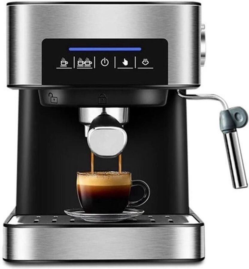 Espressomachine – Koffiezetapparaat – Cappuccinomachine – Melkopschuimer – 20 Bar Pomp – 1 6 Liter Watertank