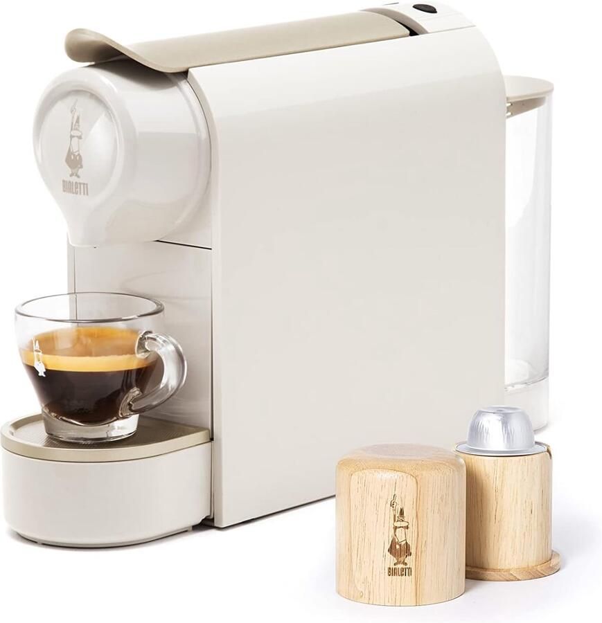 Espressomachine Koffiezetapparaat Italiaanse Espresso Gemaakt van gerecycled kunststof 500 ml Taupe