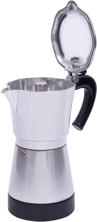 Espressomachine Koffiezetapparaat Italiaanse Koffie Afneembare Basis 300 ml Zilver