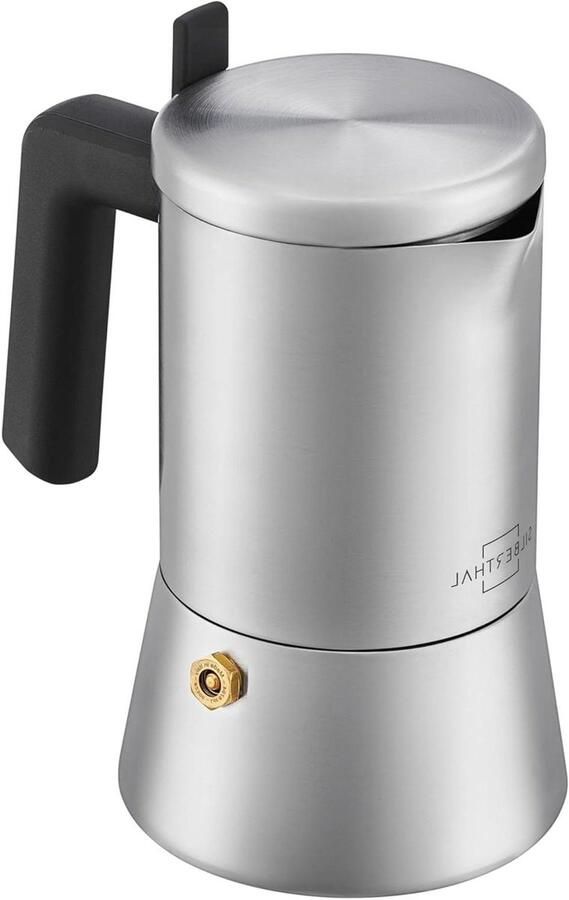 Espressomachine Koffiezetapparaat Moka Espresso Zetten Roestvrij Staal 200 ml Zilver