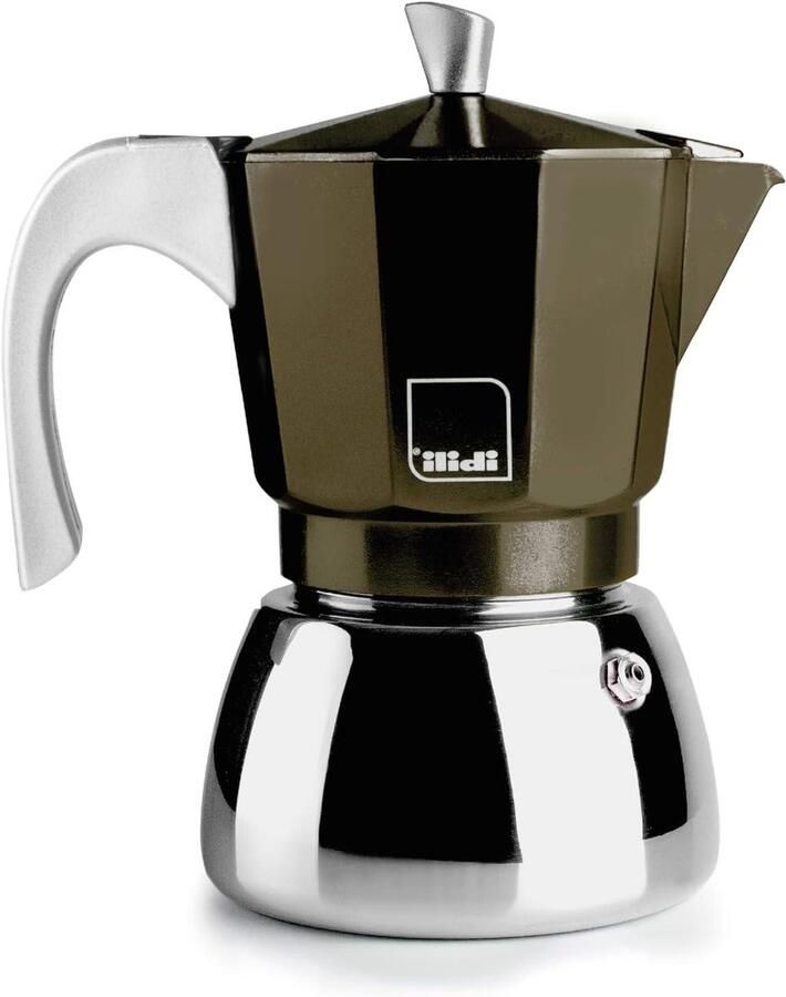 Espressomachine Koffiezetapparaat Moka Espresso Zetten Voor Alle Warmtebronnen 150 ml Zilver
