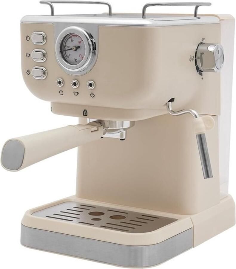 Espressomachine Koffiezetapparaat Thuisbarista Ingebouwde melkopschuimer Compact formaat Wit