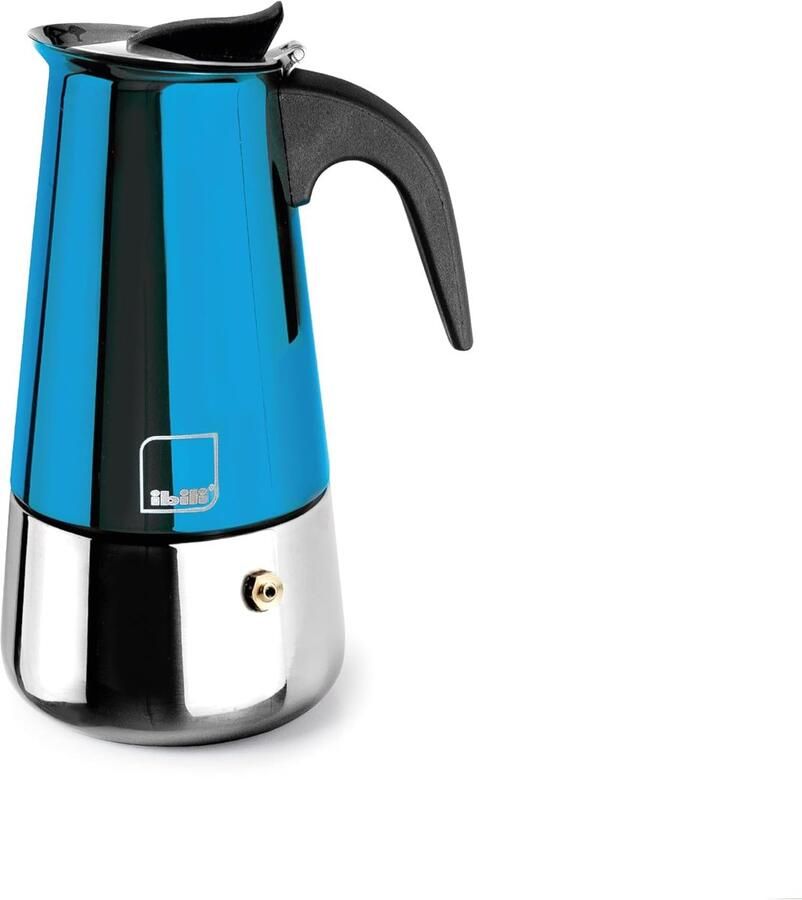 Espressomachine Koffiezetter fornuis Italiaanse koffie maken Geschikt voor inductie 6 kopjes Blauw