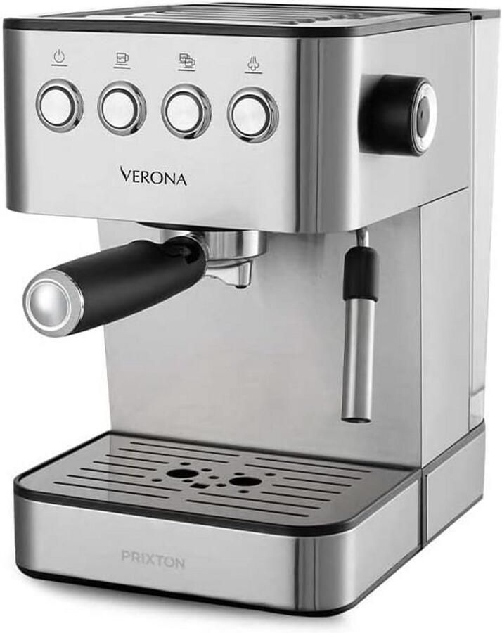 Espressomachine met 20 Bar 850W & Stoomfunctie RVS Koffiezetapparaat