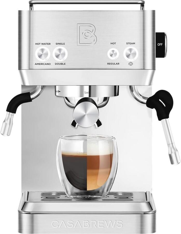 Espressomachine met 20 bar en Melkopschuimer Ideaal voor Latte en Cappuccino