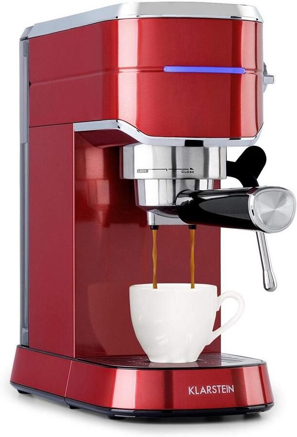 Espressomachine met 20 Bar Hoge Druk en Melkschuimfunctie Rood