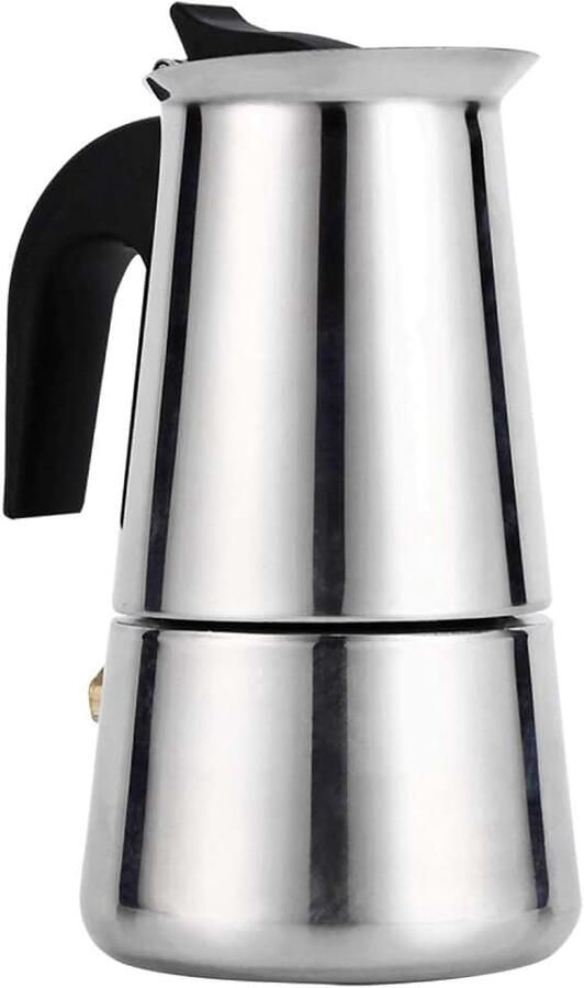 Espressomachine met kookplaat Italiaans koffiezetapparaat met percolator 2-kops 4-kops 6-kops 9-kops Optionele mokka-pot Latte Maker Klassieke volwaardige koffiemaker(100ml)