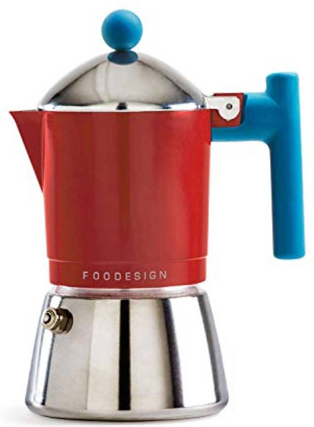 Espressomachine Moka voor 3 Kopjes Modern Design voor Gas en Inductie