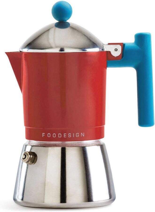 Espressomachine Moka voor 3 Kopjes Modern Design voor Gas en Inductie